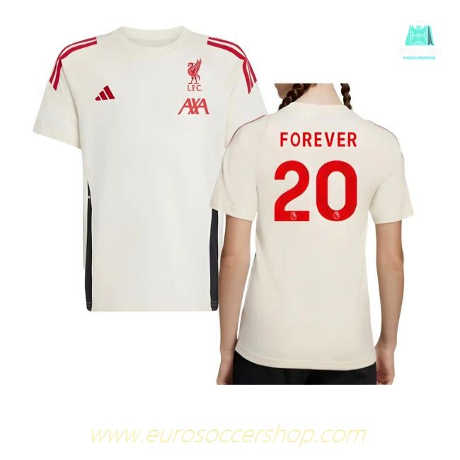 2025-2026 Liverpool Training Tee (White) - Kids (Forever 20)