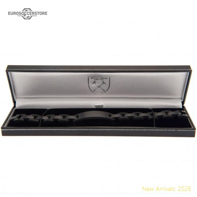 Authentic West Ham United Fc Black Ip Bracelet - Premium Quality Baby