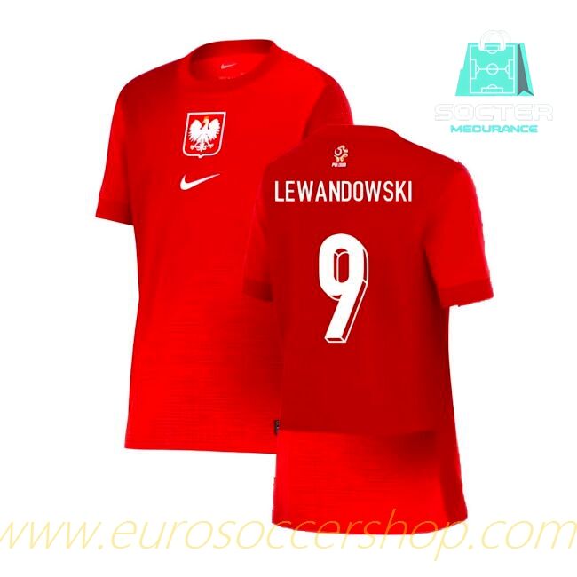 2024/25 Campaign Poland Away Jersey High Quality Children (Lewandowski 9)