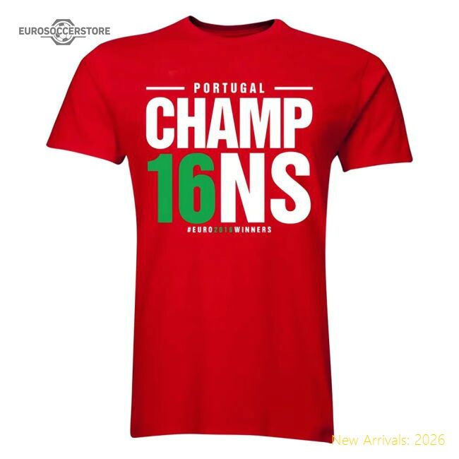High-Quality Portugal Euro Champions T-uniform (red