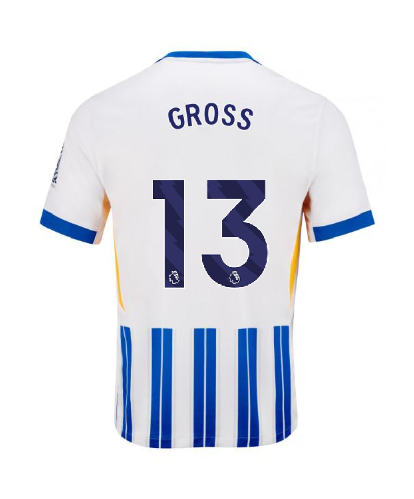 Brighton Hove Albion 24-25 Season Home GROSS 13 Football Jersey