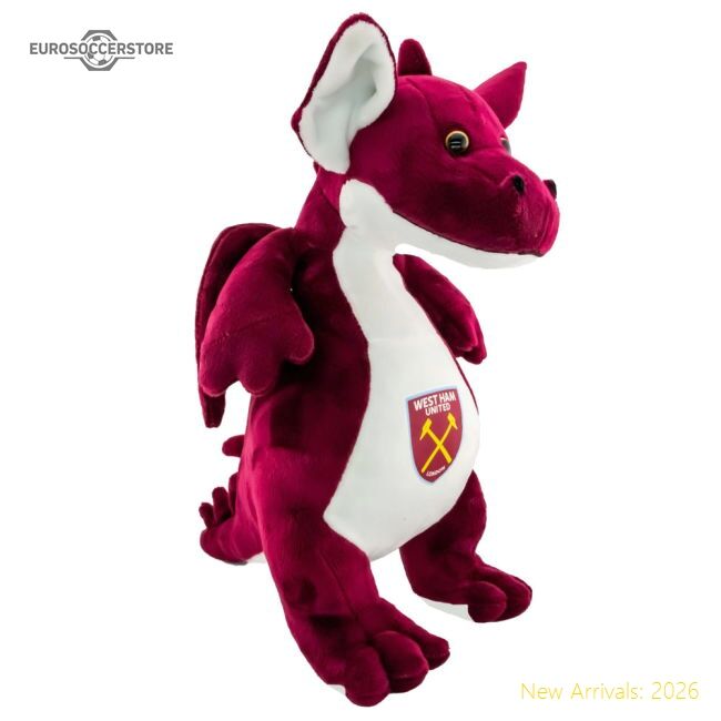 Official West Ham United Fc Plush Dragon - Premium Quality Baby