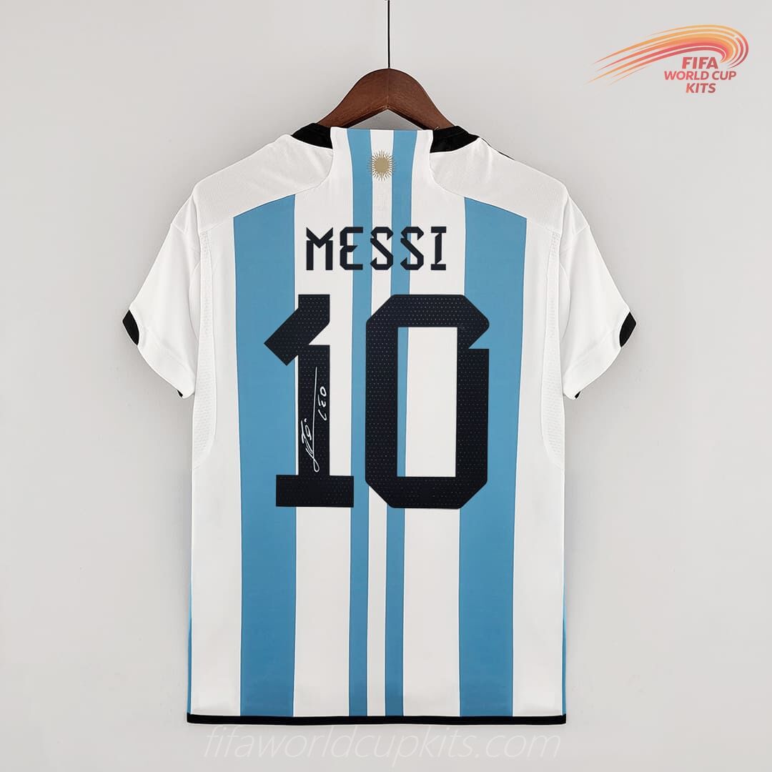 Home Game Soccer Kit of Argentina 2022 WC Finals