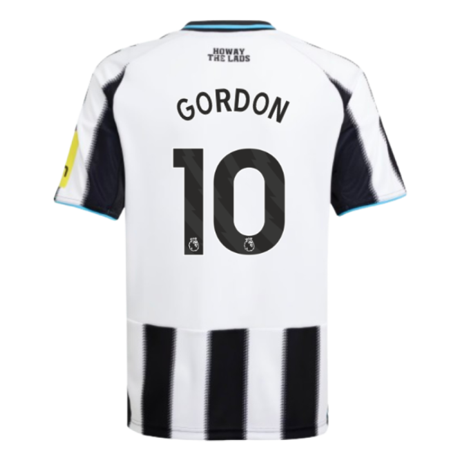 Authentic 2025-2026 Newcastle Home Shirt (kids) (gordon 10) - Premium