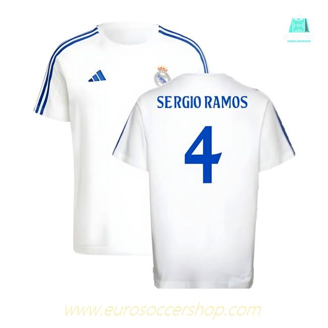 2024-2025 Real Madrid DNA Tee (White) (Sergio Ramos 4)
