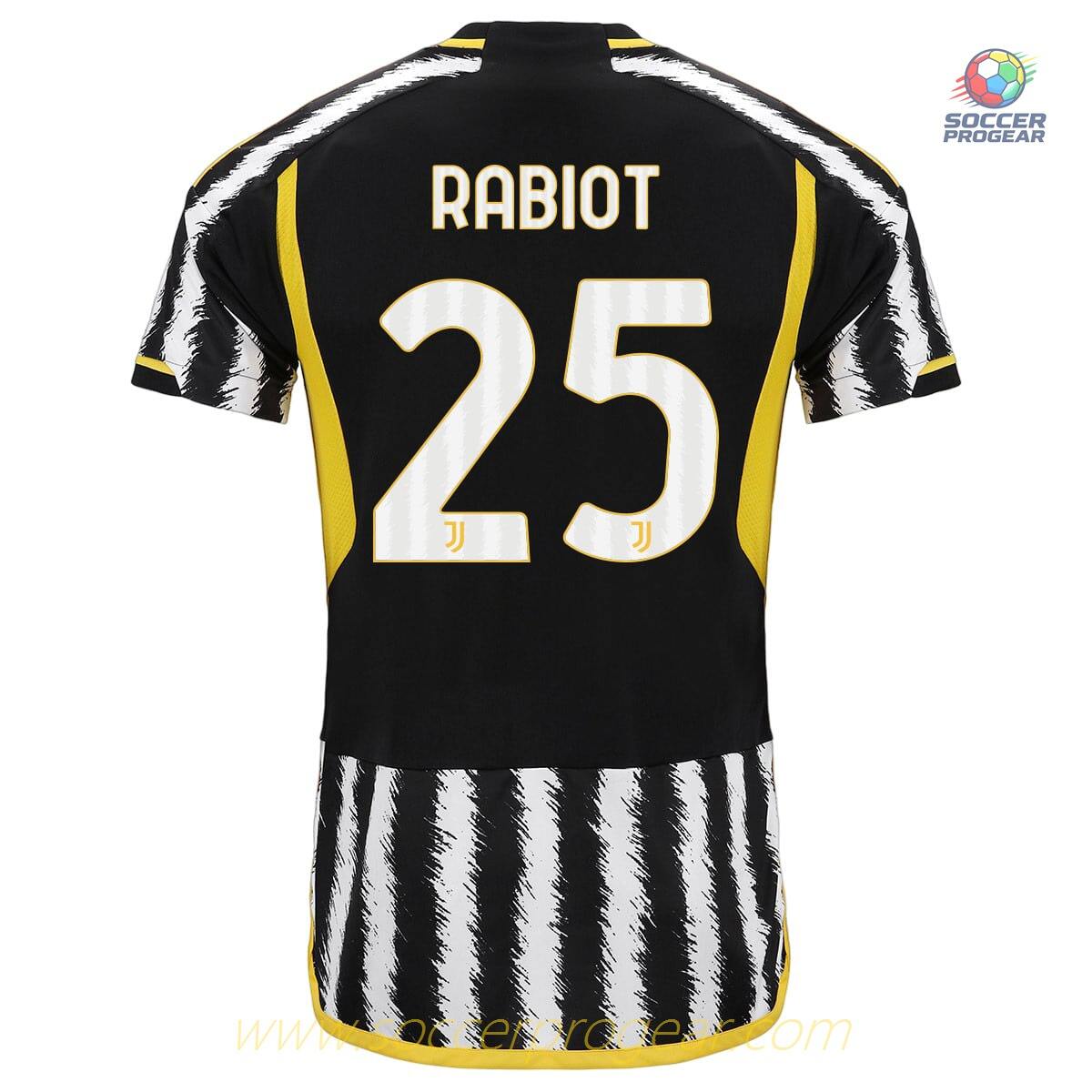 Juventus Home Kids Edition Jersey Set Football Shirt 2023 2024 Rabiot