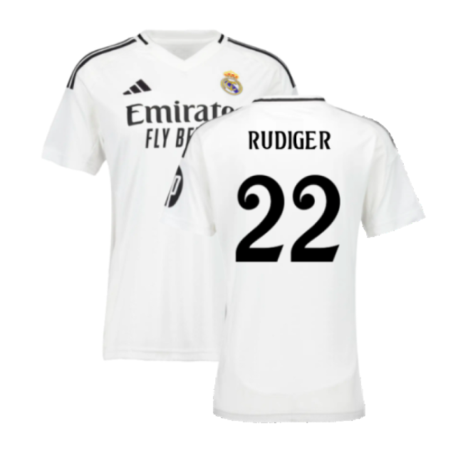 2024-2025 Real Madrid Home Jersey (womens) (rudiger 22) - Economical