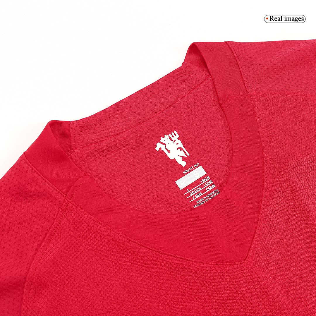 Vintage Soccer Jersey Manchester United Home Long Sleeve 2007/08