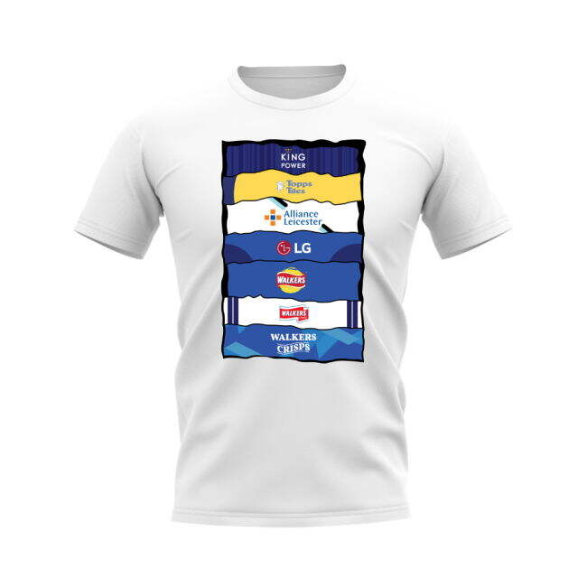 Leicester Sponsor History T-shirt (White)