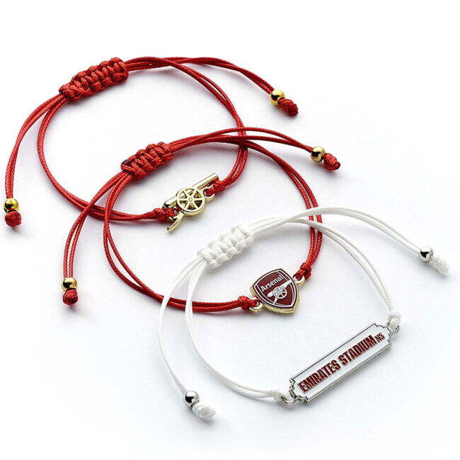Arsenal FC Friendship Bracelet Set - official style