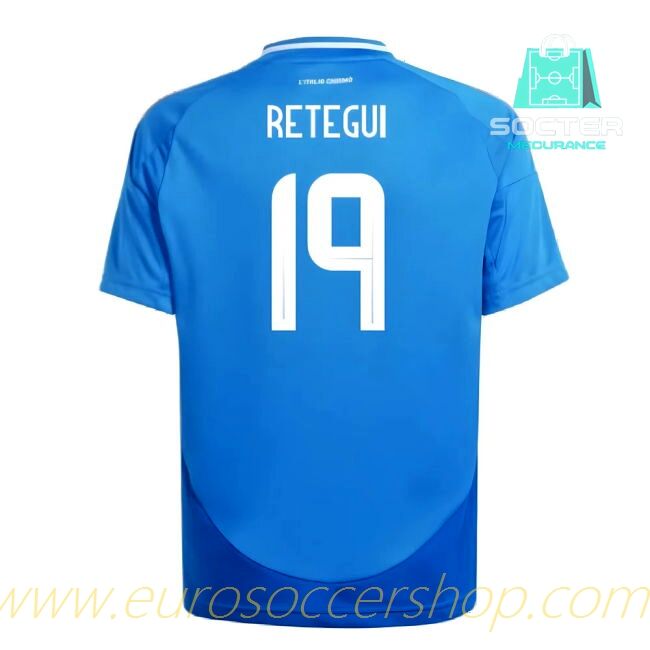 FIFA Approved 2024-2025 Season Italy Home Football Shirt Kids Edition (RETEGUI 19)