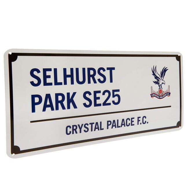 Crystal Palace FC Blue Text Street Sign - premium