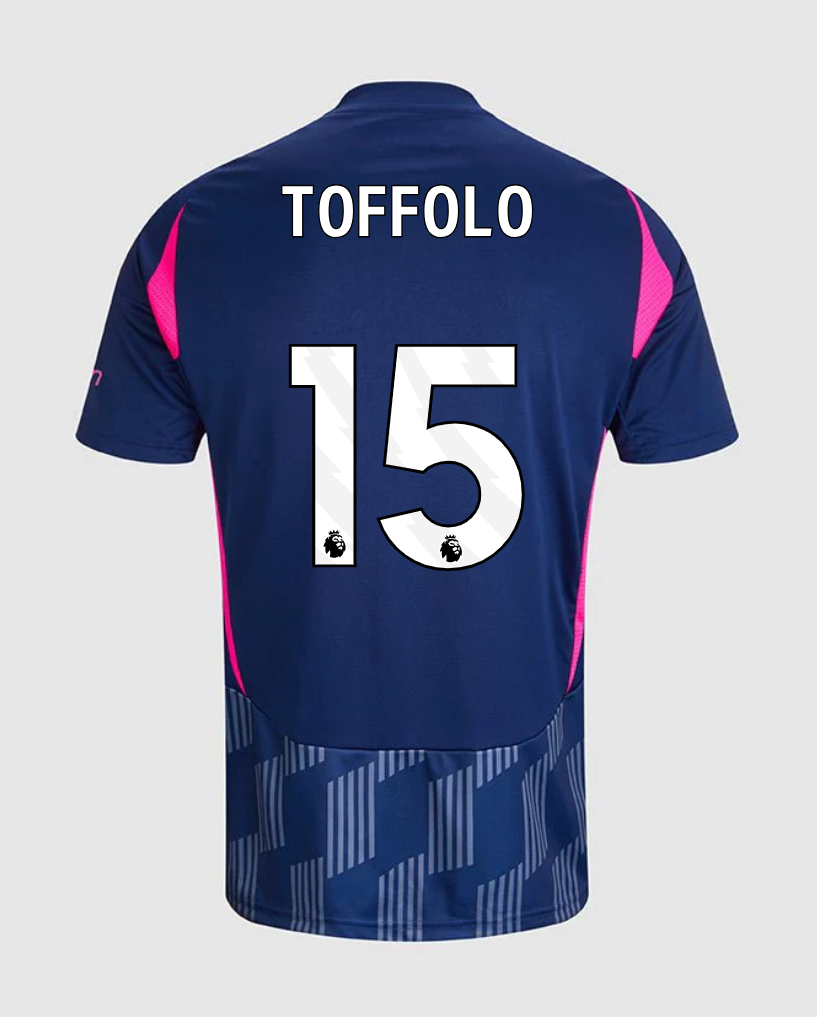 Nottingham Forest 24-25 Season Away Jersey with Toffolo 15 Printing