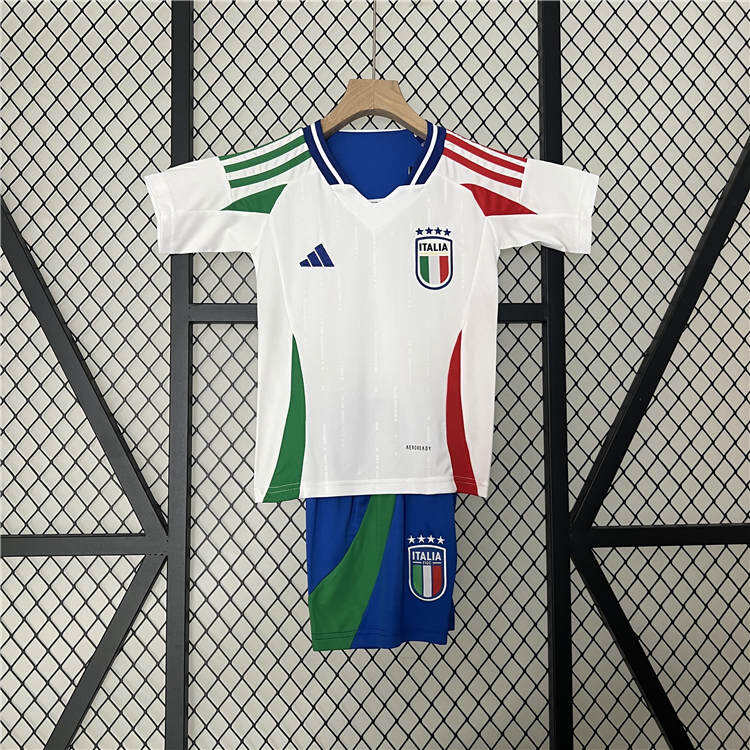 Kids Italy UEFA Euro 2024 Away Kit ShirtShorts - Official Replica