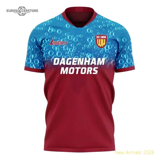 Official East London 2025-2026 Home Concept Football Kit (libero)