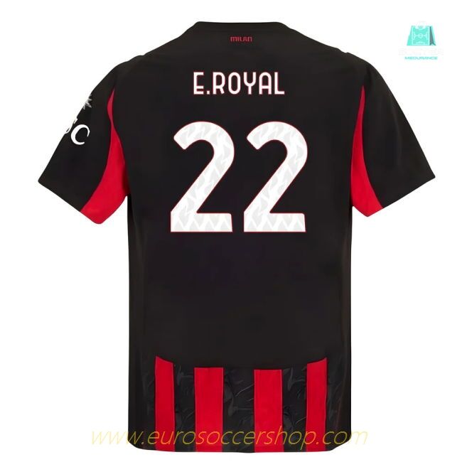 2025-2026 AC Milan Authentic Home Shirt (E.Royal 22)