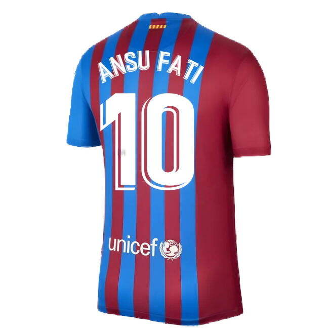2021-2022 Barcelona Home Shirt (ANSU FATI 10)