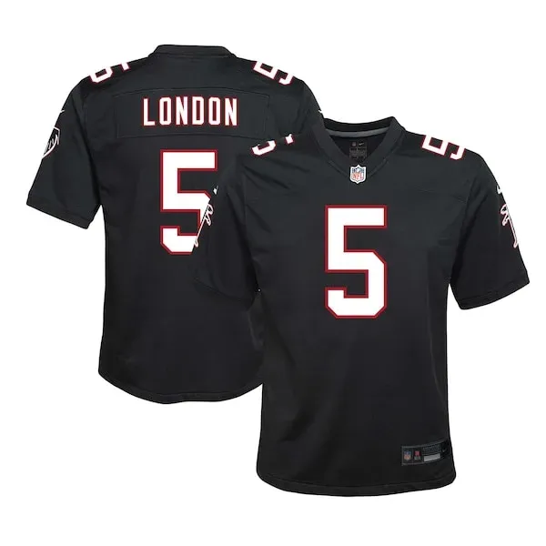 None Drake London Game Jersey - Black | NFL Player Jersey | NFL Footba