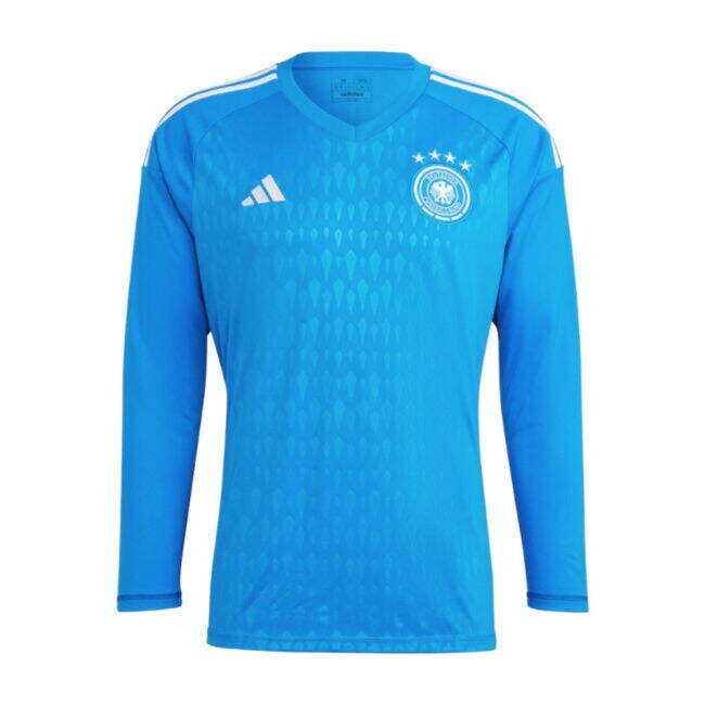 Convenient 2022-2023 Germany Home Goalkeeper Shirt (Blue) (Neuer 1) As A Gift