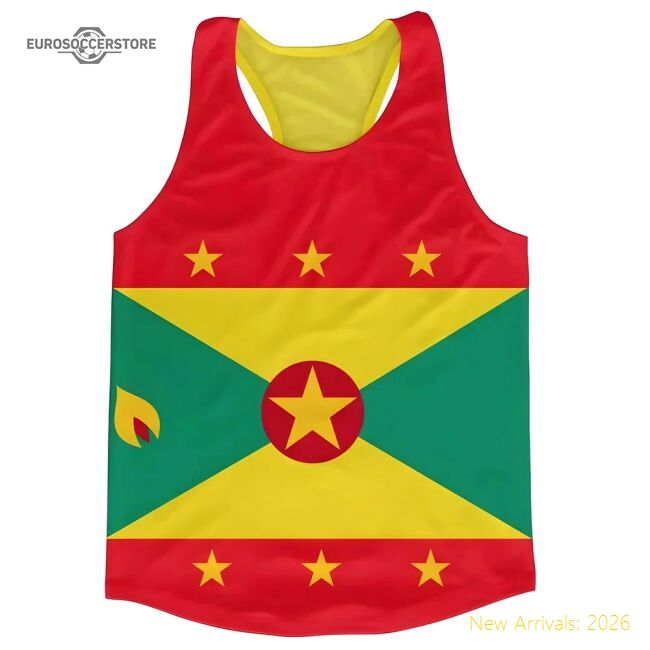 Grenada Flag Running Vest - Premium Collection - Official Design