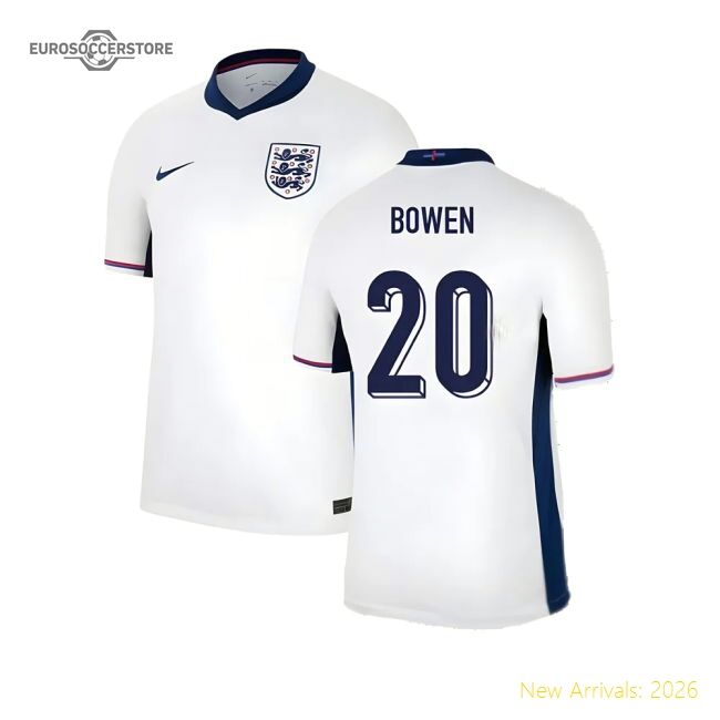 Durable England 2024-2025 Official Home Shirt Temperature-control