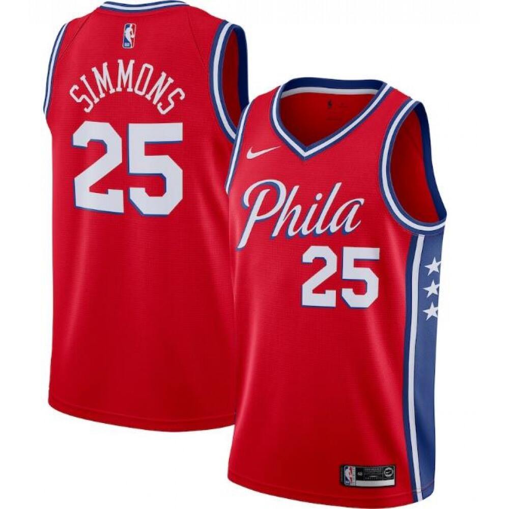 Fan Favorite Value Men's PHI #25 Ben Red Basketball Jersey