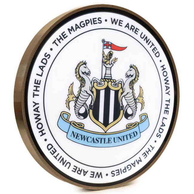 Authentic Newcastle Newcastle United FC 12 Inch LED Wall Light (FC 12)