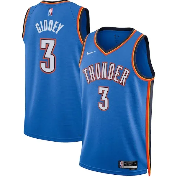 Josh Giddey OKC Swingman Jersey - authentic NBA - Blue athletic