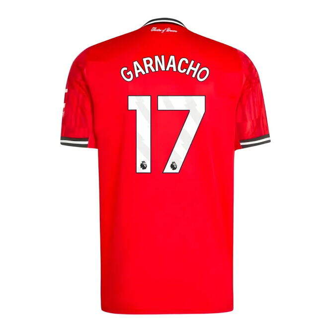 Genuine 2025-2026 Man Utd Premier League Home Kit (Garnacho 17)