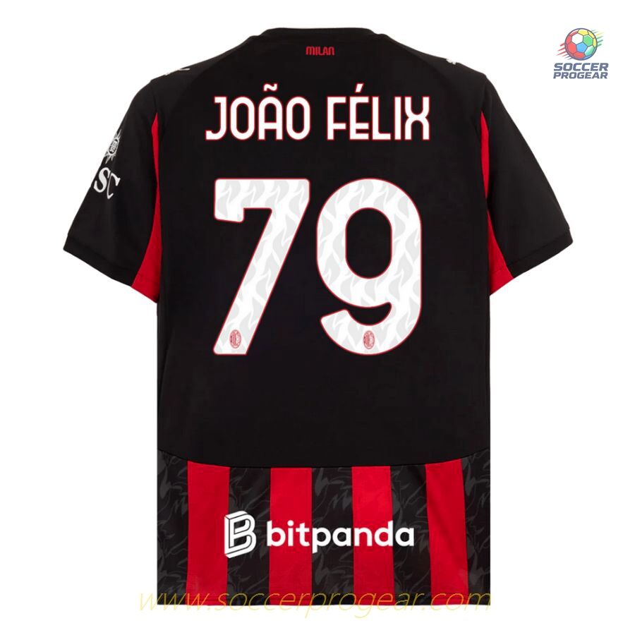 AC Milan Home Football Jersey 2025/26 Collection Joao Felix