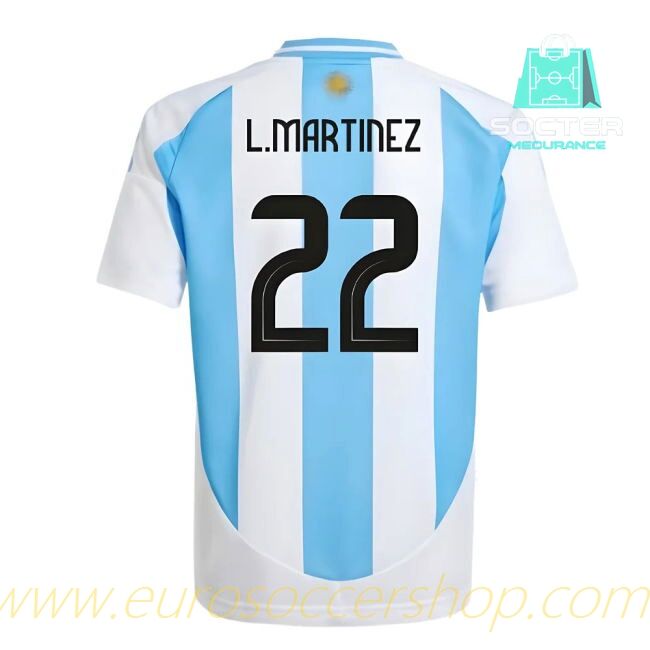 World Cup 2024-25 Edition Argentine National Team Home Kit Youth Version (L.MARTINEZ 22)