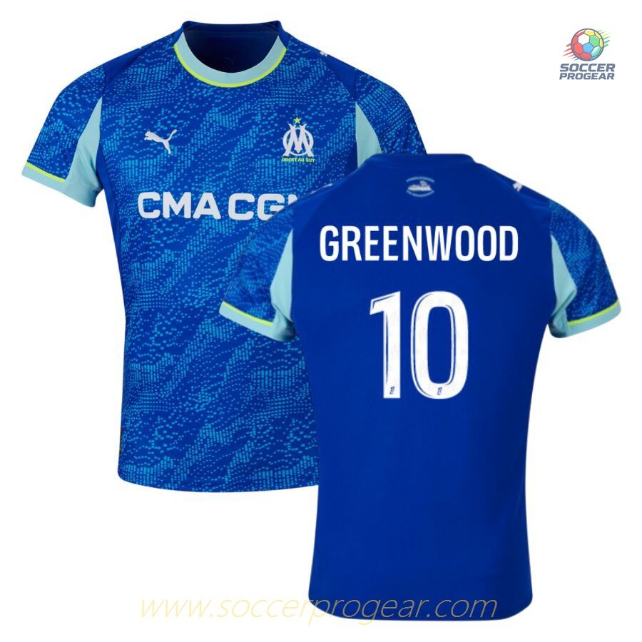 OM Official Alternate Soccer Team Shirt 2025-26 Edition Greenwood