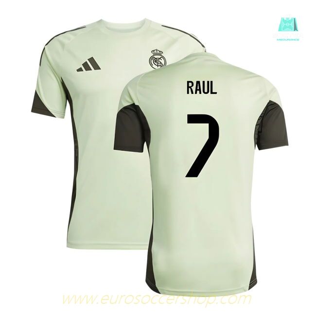 2025-2026 Real Madrid Training Jersey (Almost Lime) (Raul 7)