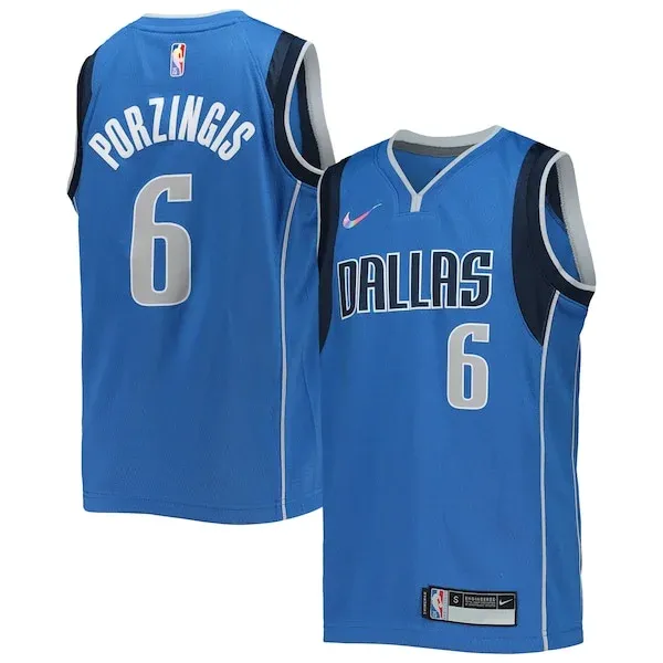 Top-Grade Kristaps Porzingis DAL Basketball Jersey - Blue