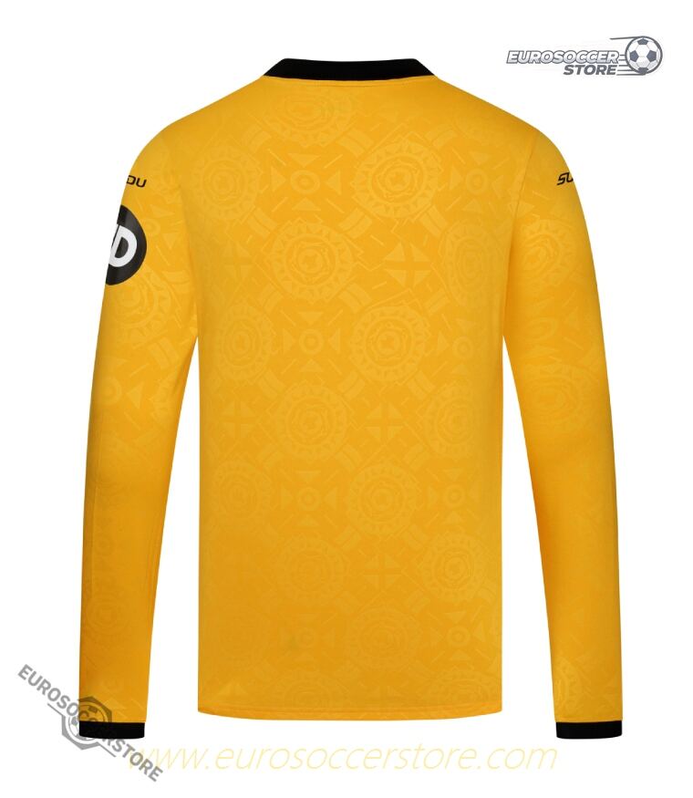 Wolverhampton Wanderers 25-26 Season Home Long Sleeve Football Jersey