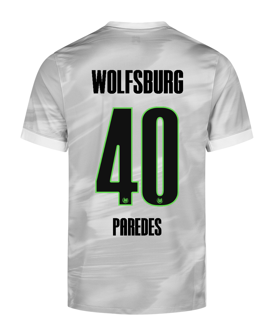 VfL Wolfsburg 25-26 Season Away Jersey - PAREDES #40 Version
