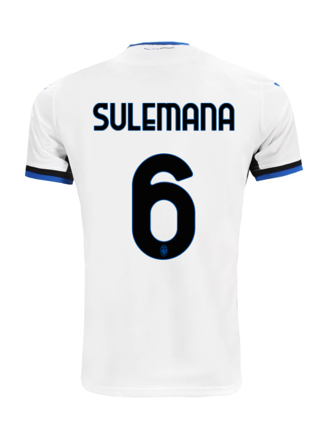 Atalanta 24-25 Season Away SULEMANA Number 6 Football Jersey