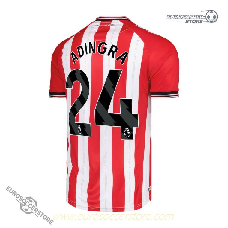 Sunderland Home ADINGRA 24 Football Jersey for the 25-26 Season