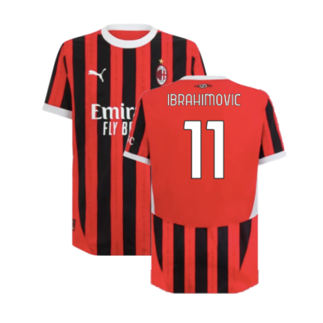 Game Replica AC Milan Home Fan Jersey (Adults) (Ibrahimovic 11)