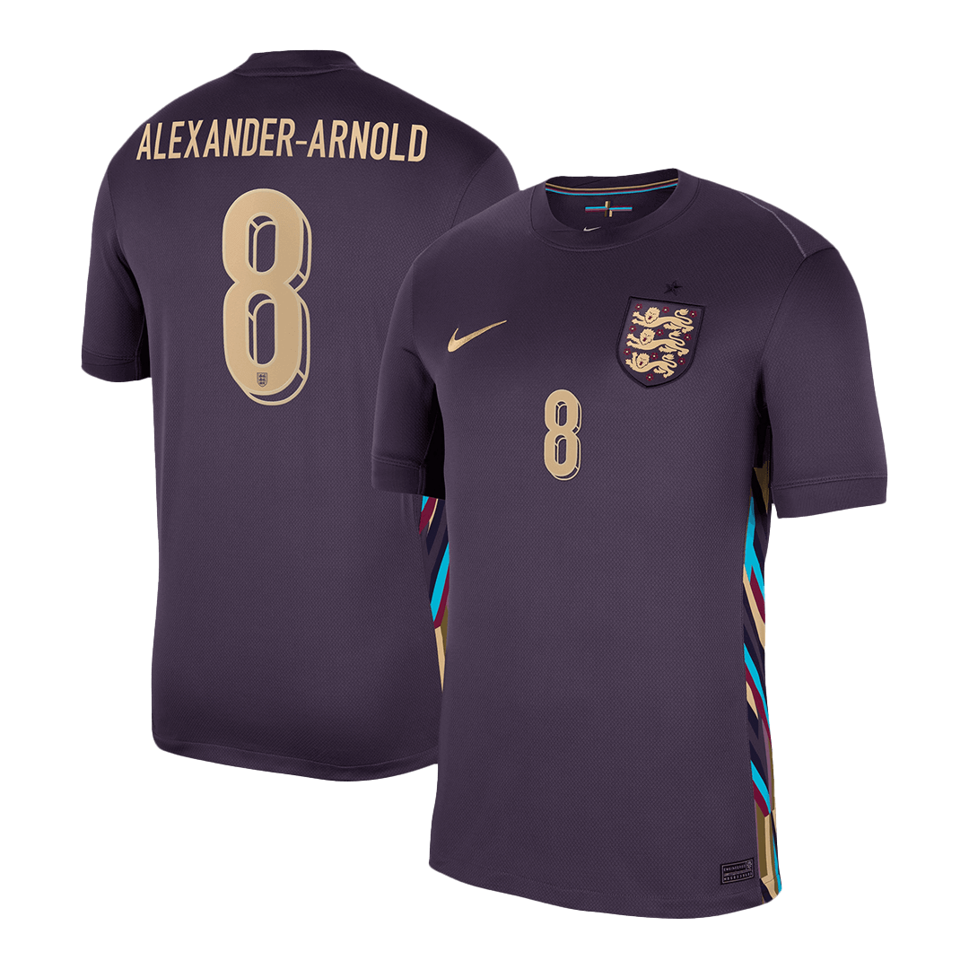 ALEXANDER-ARNOLD #8 England Away Soccer Jersey Euro 2024Authentic Kit