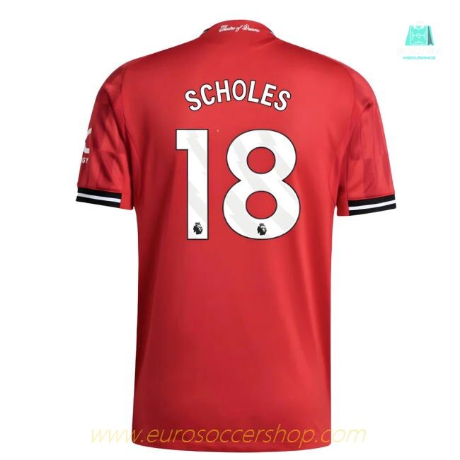 2025-2026 Man Utd Authentic Home Shirt (Scholes 18)