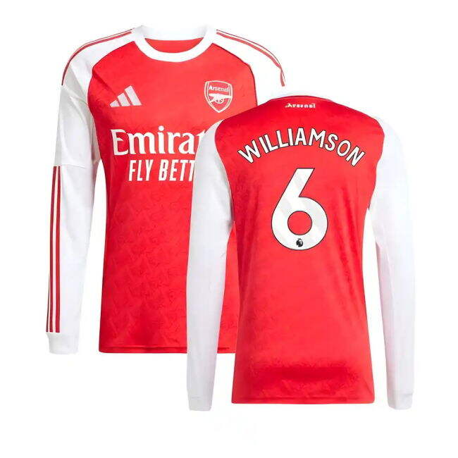 2025-20 Arsenal Home Soccer Jersey Williamson (6) L M S