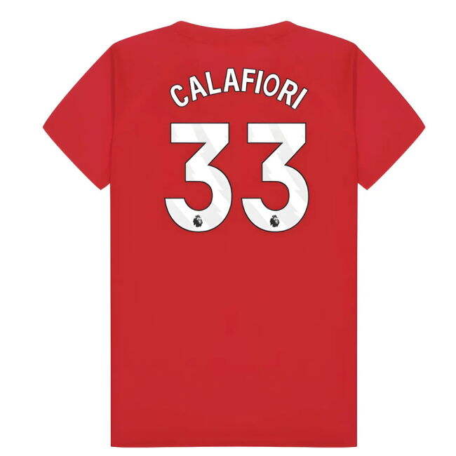 Arsenal 2023-26 Home Jersey Calafiori #33 L S Kids