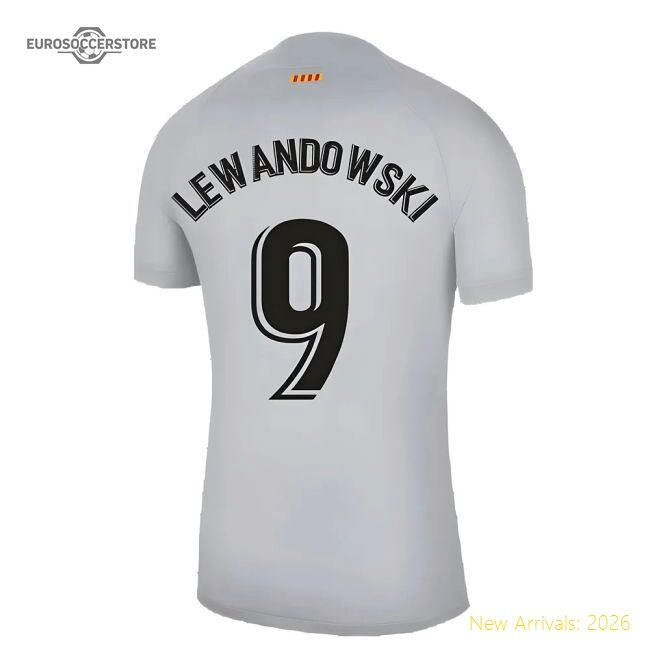 Barcelona Laliga Lewandowski Third Authentic Jersey Nike Dri-fit