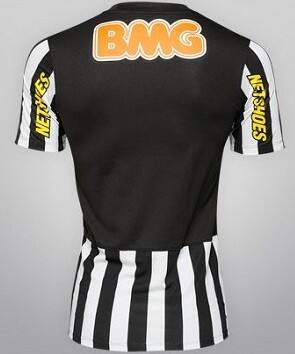 12-13 Santos FC Away BlackWhite Jersey Shirt - Official Replica 279