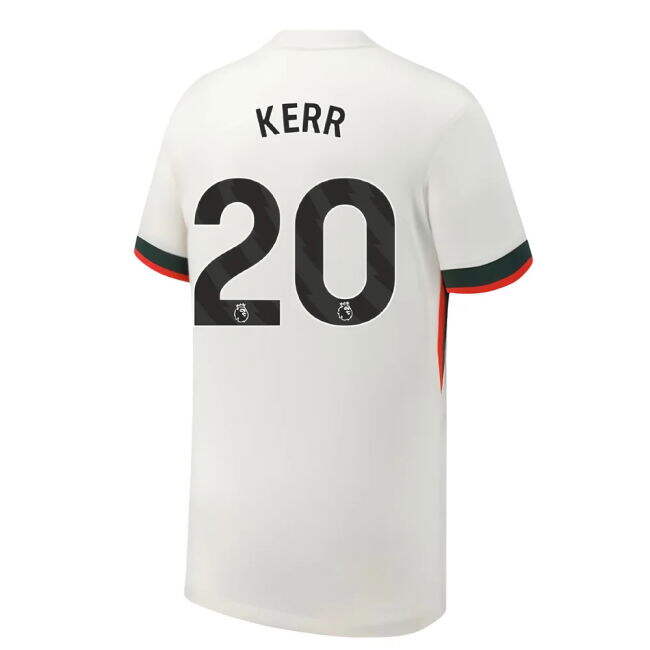 Chelsea 2025-20 Away Football Shirt Kerr 20 Edition L S Kids