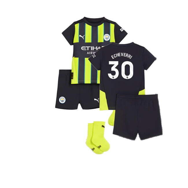 Man City Soccer Jerseys 2024-2025 Away Jersey - Baby