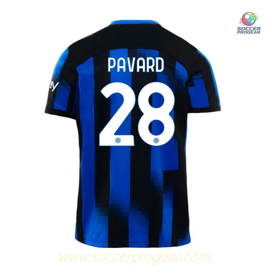 INTER MILAN Calcio Serie A HOME JERSEY 2023 2024 PAVARD