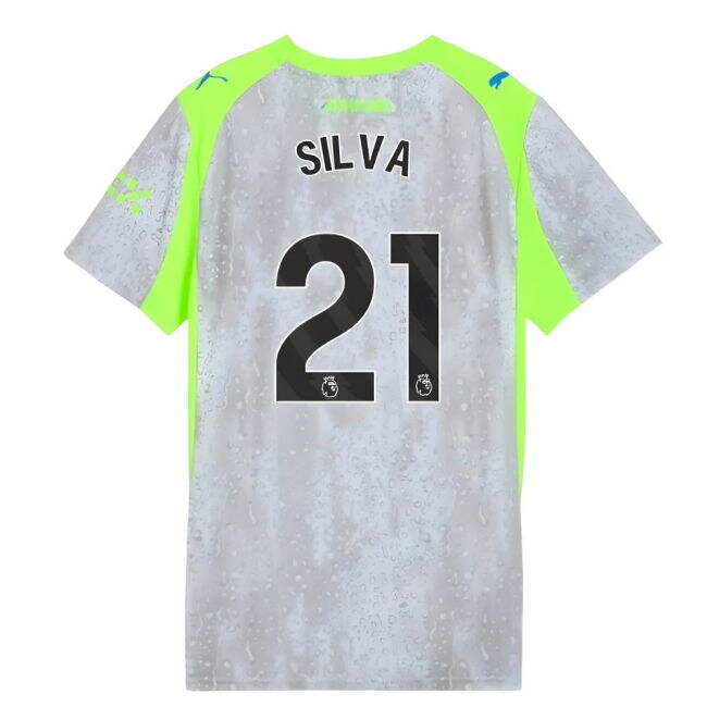 2025-2026 Man City Third Shirt (Womens) (Silva 21)