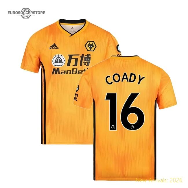 Authentic 2019-2020 Wolves Home Football Shirt (coady 16) - Premium